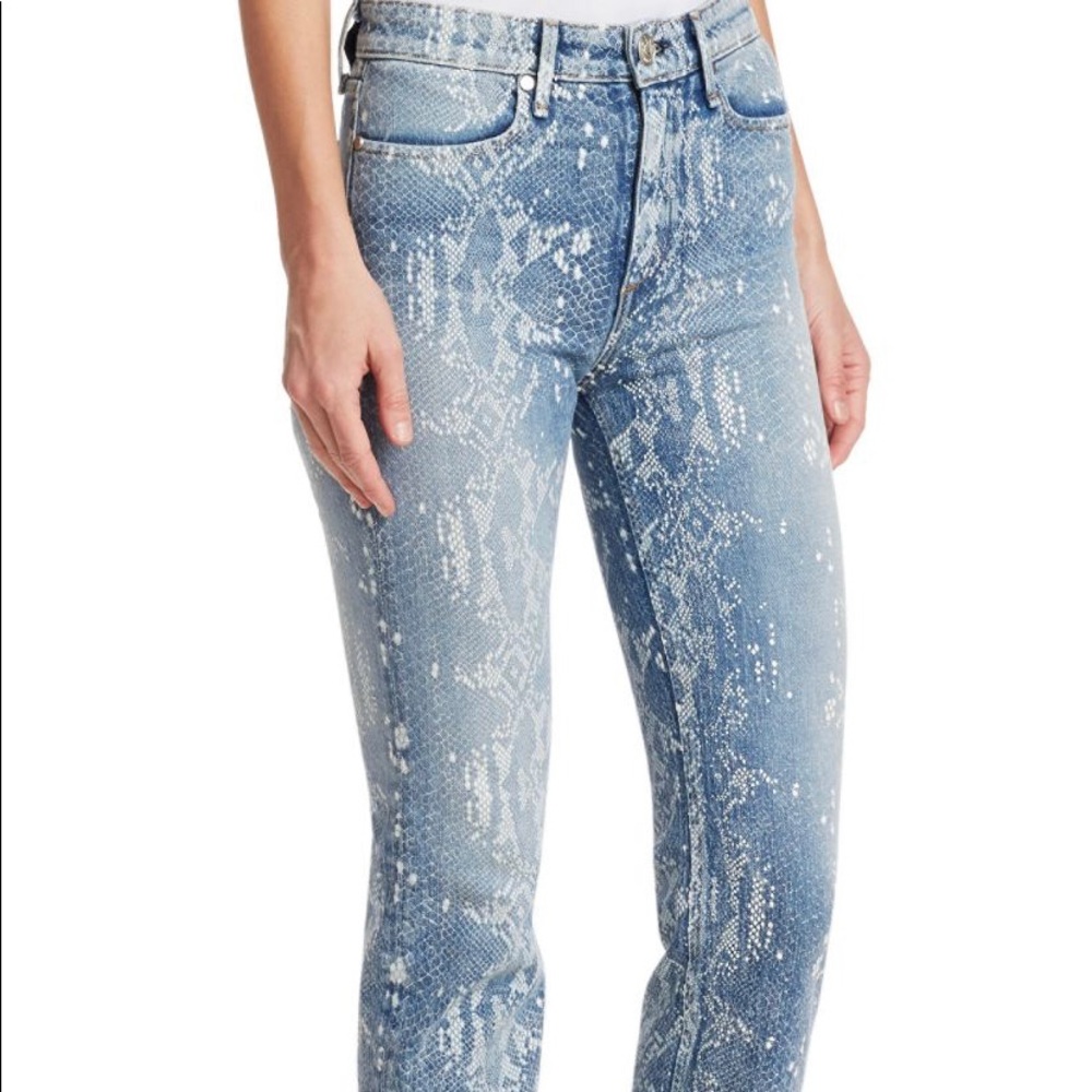 Rag & Bone Nina High Rise Jeans Python 26 - image 1